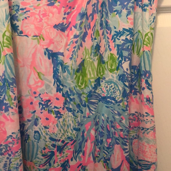 Lilly Pulitzer Blue and Pink Maxi Dress - Picture 3 of 10
